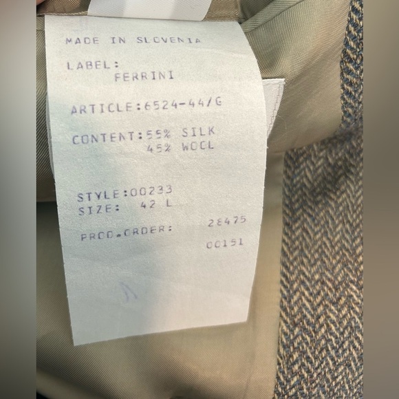 Ferrini Blazer / Sport Coat / Jacket - Like New! Size 42L - Picture 11 of 11